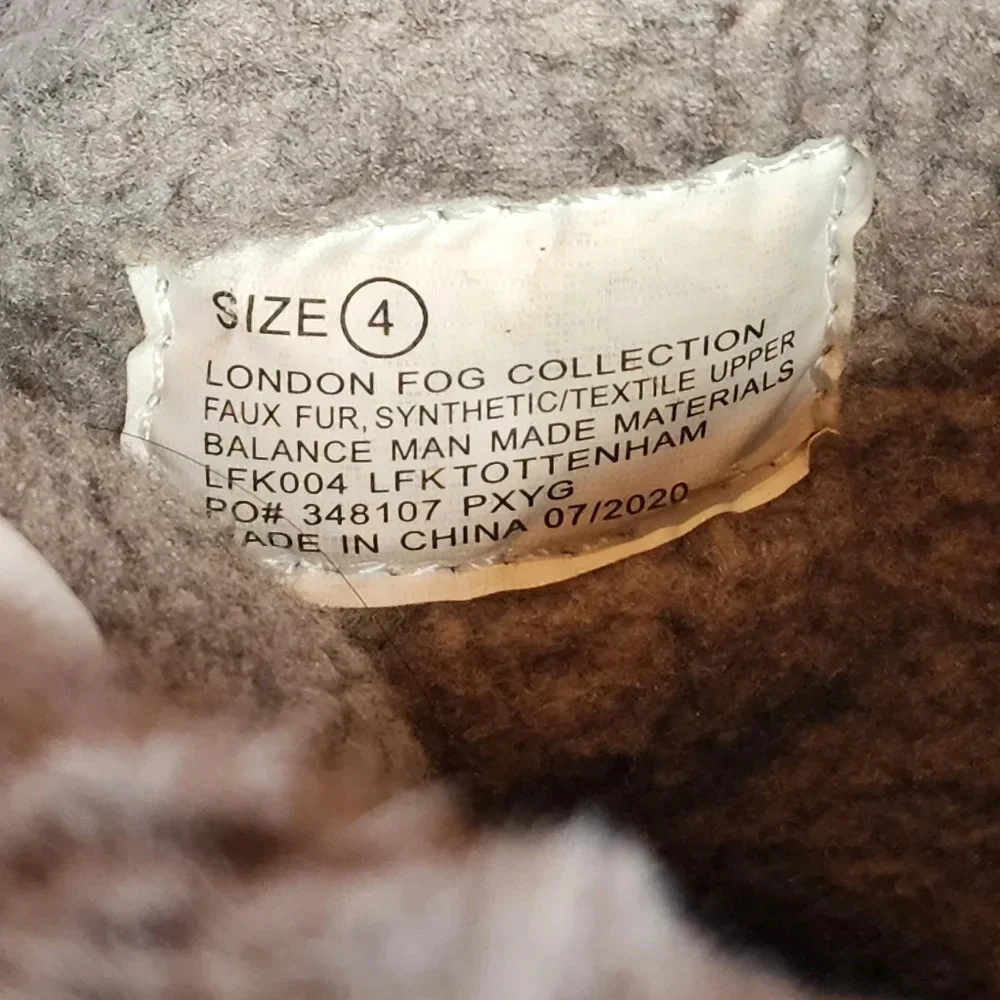 LONDON FOG Girls Tottenham Cold Weather‎ Warm Lined Snow Boot Size 4